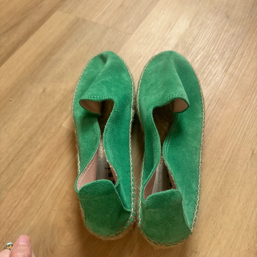 Manebí‎ Classic Green Suede Espadrille Shoes 9.5